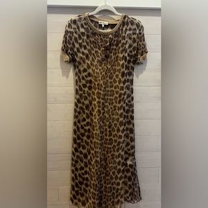 Blumarine Leopard Silk Dress